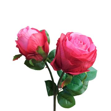 Künstliche Blume Rose RENATUS, pink-rosa, 45cm