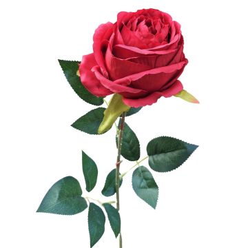 Kunstblume Rose CHERLEN, rot, 60cm, Ø10cm