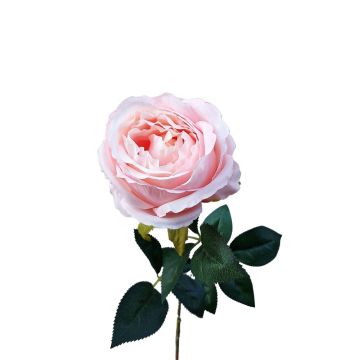 Kunstblume Rose CHERLEN, zartrosa, 60cm, Ø10cm