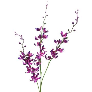 Kunstblumen Zweig Cymbidium Orchidee MONDEGO, violett, 95cm