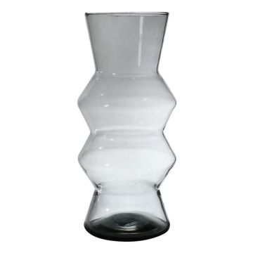 Dekovase ERCELINA aus Glas, recycelt, klar, 27cm, Ø13cm