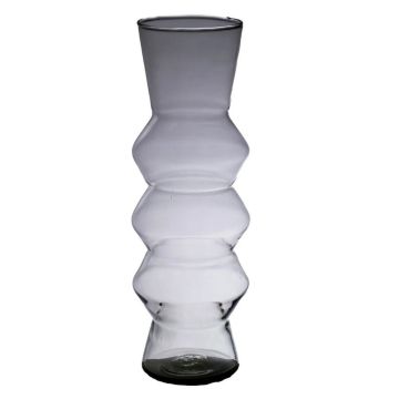 Dekovase ERCELINA aus Glas, recycelt, klar, 36cm, Ø13cm