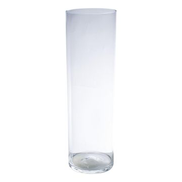 Boden Vase Zylinder SANSA EARTH, klar, 50cm, Ø15cm