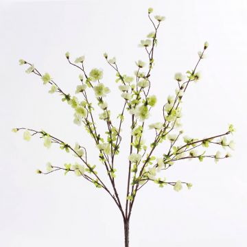 Kunststoff Kirschblütenzweig DEBBIE mit Blüten, creme-weiß, 90cm