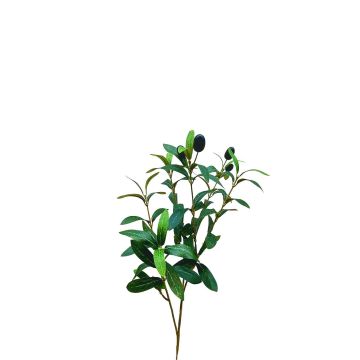 Künstlicher Olivenzweig NARKADA mit Früchten, grün, 50cm