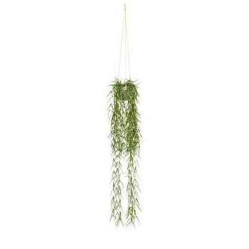 Kunst Rhipsalis Blumenampel SNOLTA im Dekotopf, grün, 90cm