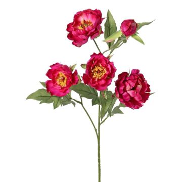 Kunstzweig Pfingstrose LARDUAN, Eco Collection, pink, 60cm, Ø7cm