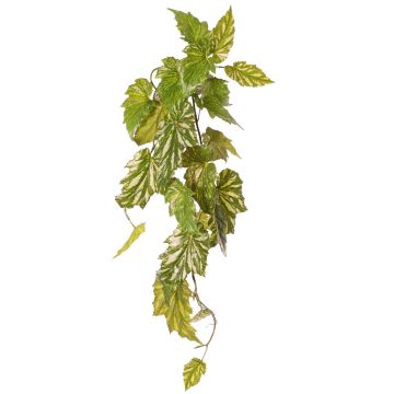 Kunstpflanze Begonia palmata OANFIR, Steckstab, hängend, grün, 90cm