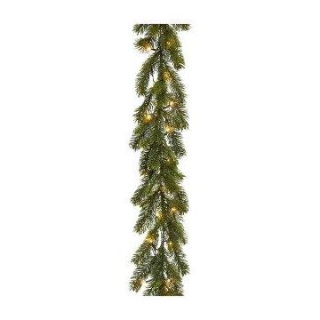 Kunstgirlande Tanne WATEM, LEDs, crossdoor, Batteriefach, 185cm