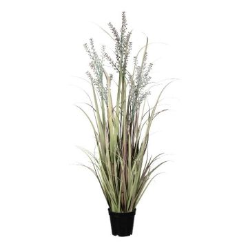Kunstgras Sand-Reitgras LERVA mit Rispen, grün-rosa, 100cm