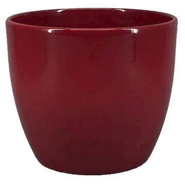 Topf für Pflanzen Keramik TEHERAN BASAR, weinrot, 19,5cm, Ø22,5cm