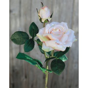 Künstliche Rose SINJE, zartrosa, 35cm, Ø9cm