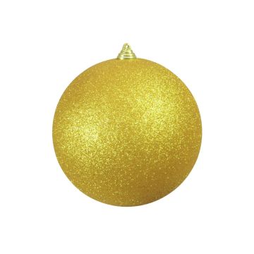 Tannenbaum Kugel CANELA, Glitzer, gold, Ø20cm