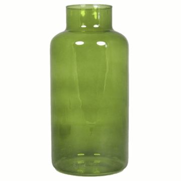 Glas Vase SIARA, olivgrün-klar, 30cm, Ø15cm