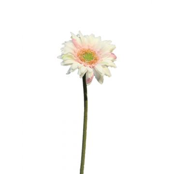 Kunstblume Gerbera TIANYU, weiß-rosa, 50cm