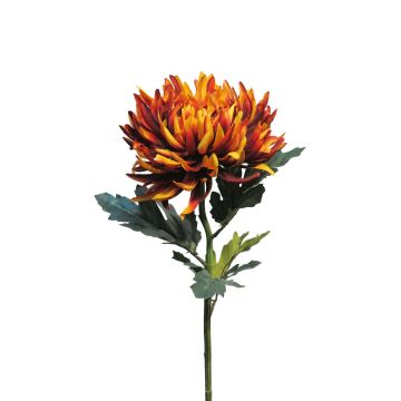 Kunstblume Chrysantheme LINGYUN, orange, 65cm