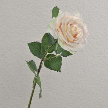 Kunstrose KAILIN, creme-rosa, 65cm, Ø9cm