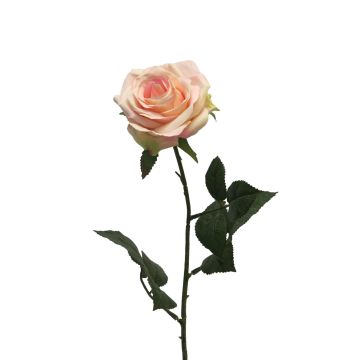 Kunstrose KAILIN, rosa-creme, 65cm, Ø9cm