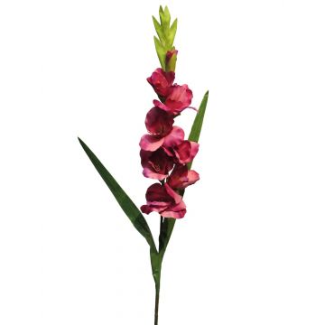 Kunstblume Gladiole HAOYUN, violett, 90cm
