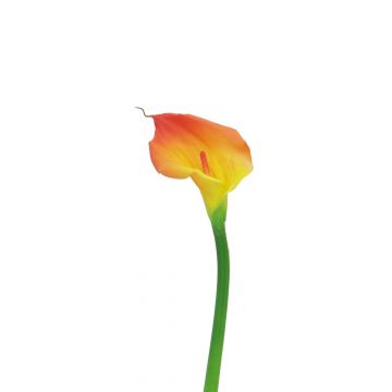 Künstliche Blume Zantedeschie ZHILONG, orange-gelb, 55cm