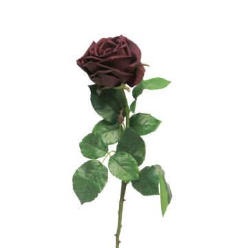 Künstliche Blume Rose JIANHUA, dunkelviolett, 70cm, Ø11cm