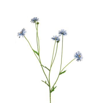 Dekozweig Flockenblume TAOTAO, blau, 65cm