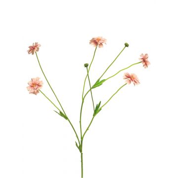Dekozweig Flockenblume TAOTAO, rosa, 65cm