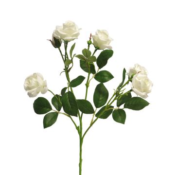 Kunstblumen Zweig Rose SHANZHA, creme, 70cm