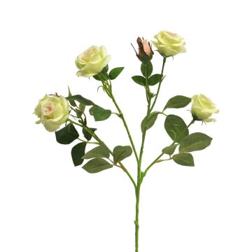Kunstblumen Zweig Rose SHANZHA, hellgrün, 70cm