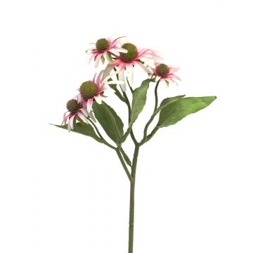 Kunstblumen Zweig Sonnenhut HANYU, rosa-weiß, 50cm