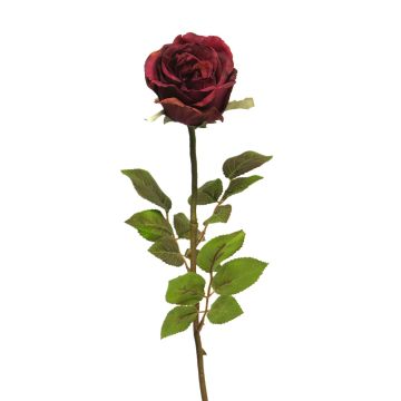 Künstliche Blume Rose CONGMIN, burgunderrot, 70cm