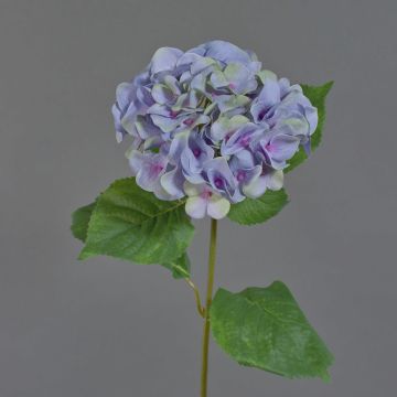 Kunstblume Hortensie MEITAO, lila-grün, 70cm, Ø16cm