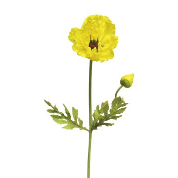 Künstliche Blume Mohnblume HONGYAN, gelb, 65cm