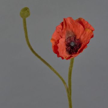 Kunstblume Mohnblume YILAN, rot, 60cm, Ø12cm