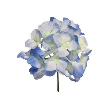 Dekoblume Hortensie FUHUA, blau-weiß, 25cm