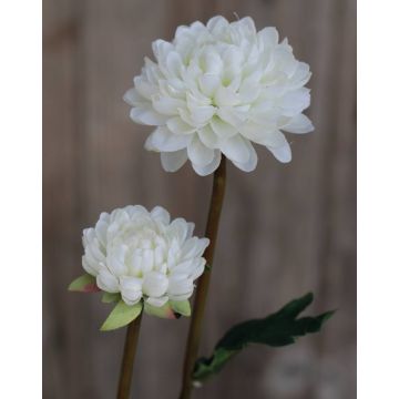 Kunst Chrysantheme RYON, weiß, 70cm, Ø3-5cm