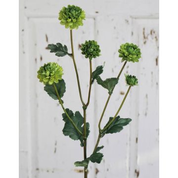 Kunst Chrysantheme RYON, grün, 70cm, Ø3-5cm