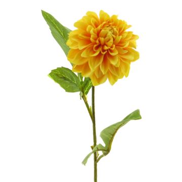 Künstliche Blume Dahlie WANRU, gelb-orange, 50cm