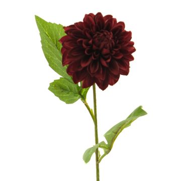 Künstliche Blume Dahlie WANRU, burgunderrot, 50cm