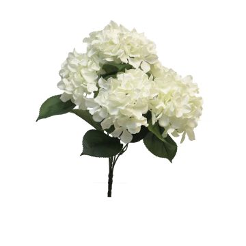 Künstliche Blume Hortensie LINJIA auf Steckstab, creme, 45cm