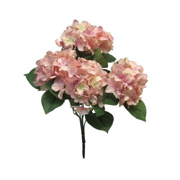 Künstliche Blume Hortensie LINJIA auf Steckstab, rosa, 45cm