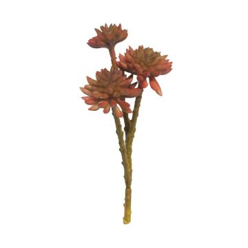 Kunst Sedum pachyphyllum FANGRU auf Steckstab, rot, 20cm