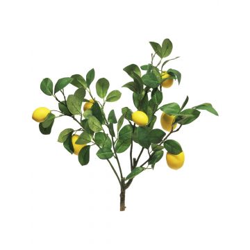 Deko Ast Zitrone XIALIN mit Früchten, gelb, 60cm