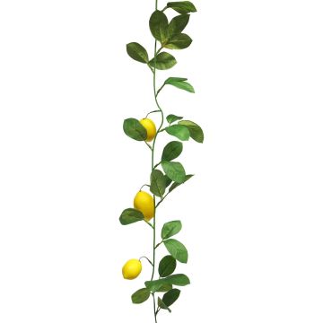 Deko Girlande Zitrone XIALIN mit Früchten, gelb, 180cm