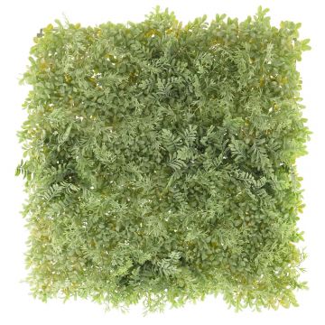 Kunststoff Matte YAMAN aus Farn, Rosmarin, Buchs, grün, 50x50cm