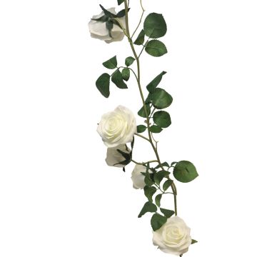 Kunstblumen Girlande Rose KAILIN, creme, 145cm