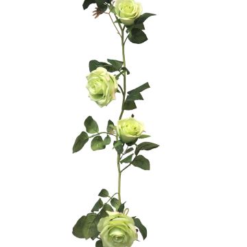 Kunstblumen Girlande Rose KAILIN, hellgrün, 145cm