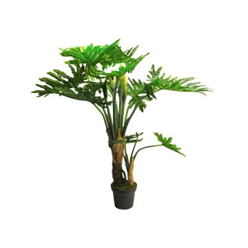 Fake Pflanze Philodendron Selloum FEICAI, Dekotopf, 155cm