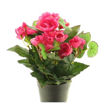 Künstliche Blume Begonie HETIAN im Dekotopf, pink, 25cm