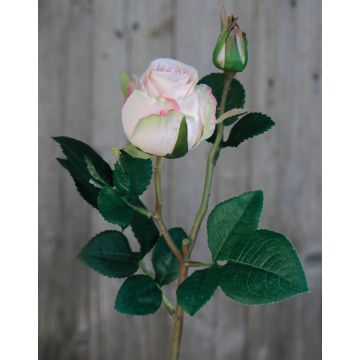 Künstliche Rose RENESMEE, zartrosa, 45cm, Ø6cm